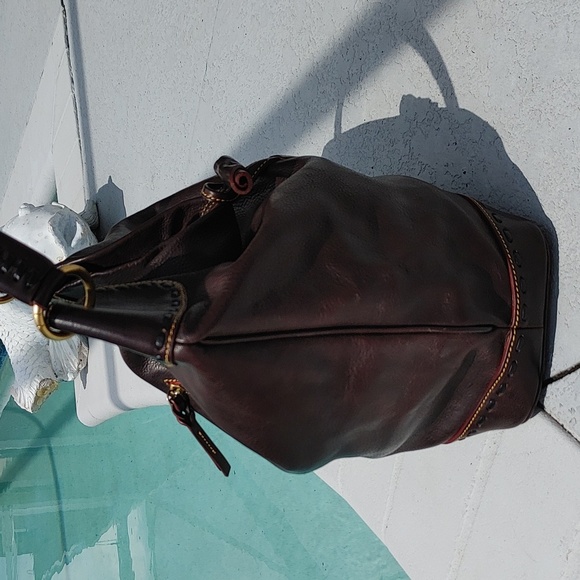 Dooney & Bourke Dark Brown Hobo Bag - Picture 5 of 16